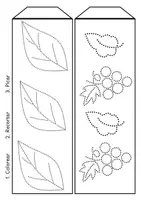 Vista previa - Manualidades / Dibujos para colorear - Plantilla de otoño para farolillos: picar y colorear - página 2
