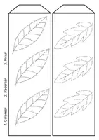 Vista previa - Manualidades / Dibujos para colorear - Plantilla de otoño para farolillos: picar y colorear - página 3