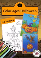 Aperçu - Matériel pour travaux manuels / dessin - Coloriages d'Halloween pour l'automne - Page de couverture