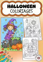 Aperçu - Matériel pour travaux manuels / dessin - Coloriages d'Halloween et d'automne - Page de couverture