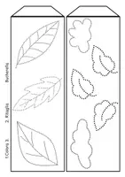 anteprima - Materiale per pittura e bricolage - Lanterna autunnale da bucare e colorare modello artigianale - Pagina 1