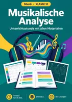 Vorschau - Stundenentwürfe - Musikalische Analyse, Unterrichtsstunde, Klasse 10 - Deckblatt
