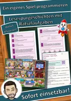 Vorschau - Arbeitsblätter - Ein eigenes Spiel programmieren – Figuren, Regeln, Punkte – Lesespurgeschichte mit Rätselaufgaben (Klasse 7) - Deckblatt