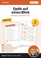 Vorschau - Poster - Merkplakat Optik · Physik Klasse 7–8 - Deckblatt