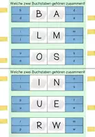 Vorschau - Stationenlernen - Groß- und Kleinbuchstaben zuordnen - Klammerkarten - Seite 1