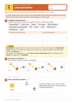 Vorschau - Arbeitsblätter - Licht und Sehen · Optik Klasse 7–8 - Seite 1