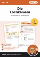 Vorschau - Arbeitsblätter - Die Lochkamera · Optik Klasse 7–8 - Deckblatt