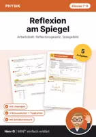 Vorschau - Arbeitsblätter - Reflexion am Spiegel · Optik Klasse 7–8 - Deckblatt