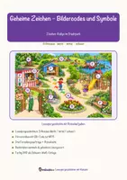 Vorschau - Arbeitsblätter - Geheime Zeichen – Bildercodes und Symbole – Lesespurgeschichte mit Rätselaufgaben (Klasse 1) - Seite 1