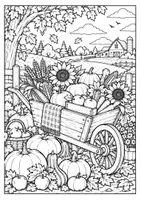 Vorschau - Arbeitsblätter - Herbst-Ausmalbilder – 5 Motive zum Ausmalen - Malvorlagen Herbst - Seite 3