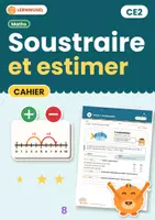 Aperçu - Feuilles d'exercices - Soustraire : estimer – cahier CE2 - Page de couverture