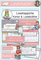 Vorschau - Arbeitsblätter - Leseteppiche Klasse 1 – Lautleseübungen Lautlesezeit - Deckblatt