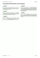 Vorschau - Arbeitsblätter - Anwendungsaufgabe: Minimale Grenzkosten in der Produktion - Seite 2