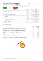 Vorschau - Unterrichtsreihen - St. Martin Lernwerkstatt Klasse 1-2 | Legende, Laterne basteln, Teilen, Silbentext, Lesen, Sachunterricht, Religion, Herbst, 1. Klasse, 2. Klasse, Sankt Martin - Seite 3