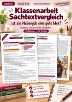Vorschau - Arbeitsblätter - Unterrichtsreihe Sachtexte vergleichen | 12 Stunden und Klassenarbeit mit Lösungen | ZP10 Aufgabentyp 4b | Deutsch Klasse 9/10 - Seite 1