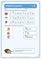 Vorschau - Unterrichtsreihen - Winter Deutsch Klasse 1: 12 Arbeitsblätter mit Lösungen (Buchstaben B D H G K P W und Wörter) - Seite 2