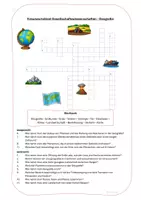 Vorschau - Arbeitsblätter - Geografie Einführung – Kreuzworträtsel, Übungen & Partnerarbeit Gewi Klasse 5 und 6 - Seite 2