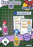 Vorschau - Arbeitsblätter - Kopfrechnen üben Klasse 4 | Übungsheft Plus, Minus, Mal und geteilt | mit Lösungen - Deckblatt