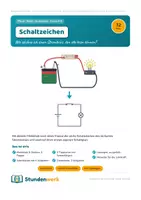 Vorschau - Arbeitsblätter - Schaltzeichen Merkblatt Physik Klasse 5 6 - Deckblatt