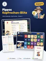 Vorschau - Interaktives Material - Kopfrechen-Adventskalender Klasse 4 – 240 Blitz-Aufgaben mit Timer fürs Whiteboard - Deckblatt
