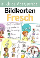 Vorschau - Mal- und Bastelvorlagen - Fresch - Rechtschreibstrategien - Bildkarten & Tafelmaterial - Deckblatt