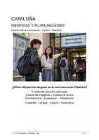 Vorschau - Klassenarbeiten - CATALUÑA IDENTIDAD Y PLURILINGÜISMO Kommunikationsprüfung - Deckblatt