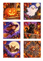 Vorschau - Spiele - Lesespaziergang Halloween 4-fach differenziert - Seite 1