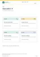 Vorschau - Unterrichtsreihen - MORE! 1 Unit 6 (LP 2023) • ENGLIVA PLAY: Detective Story – Clue-Order Cards (16 Karten) - Seite 1