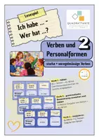 Vorschau - Spiele - Personalformen 2 unregelmässige Verben - Deckblatt