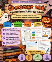 Vorschau - Unterrichtsreihen - Arbeitsheft Argumentieren (mit Bausteinmetapher) - Deckblatt