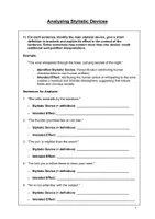 Vorschau - Arbeitsblätter - Stylistic Devices - Exercises (Englisch EF - Q1 - Q2) - Seite 2