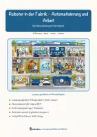 Vorschau - Arbeitsblätter - Roboter in der Fabrik – Automatisierung und Arbeit – Lesespurgeschichte mit Rätselaufgaben (Klasse 9) - Seite 1