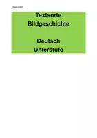 Vorschau - Arbeitsblätter - umfangreiches Aufgabenpaket Bildgeschichte (Unterstufe) - Deckblatt