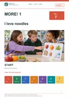 Vorschau - Stundenentwürfe - MORE! 1 Unit 7 (LP 2023) • ENGLIVA START: I love noodles – Bildgestützter Einstieg (Food & Likes) - Deckblatt