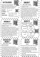 Vorschau - Anderer Materialtyp - Satzglieder-Check - Erkennen, bestimmen, üben (6 Lernkarten) - Deckblatt