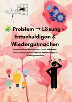 Vorschau - Stundenentwürfe - Problem → Lösung | Entschuldigen & Wiedergutmachen 💛 30 Situationskarten mit Lösungskarten - Deckblatt