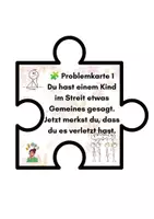 Vorschau - Stundenentwürfe - Problem → Lösung | Entschuldigen & Wiedergutmachen 💛 30 Situationskarten mit Lösungskarten - Seite 1