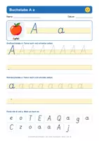 Vorschau - Unterrichtsreihen - Schreiblehrgang Klasse 1: Gratis-Probeseite "Buchstabe A a" (Auszug aus dem Set, Schreibschrift) - Seite 3