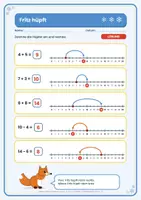 Vorschau - Unterrichtsreihen - Winter Mathe Klasse 1: Gratis-Probeseite (Zahlenraum bis 20) - Seite 3