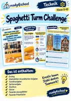 Vorschau - Arbeitsblätter - Bautechnik – Großes Materialpaket | Konstruieren & Stabilität | Statisches Dreieck, Versteifungen, tragende Wände, Zug- und Druckkräfte | Praktische Challenges, Arbeitsblätter & Lösungsblätter - Seite 1