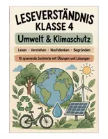 Vorschau - Arbeitsblätter - LESEVERSTÄNDNIS KLASSE 4 – Umwelt & Klimaschutz - Seite 1