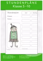 Vorschau - Anderer Materialtyp - Stundenpläne für die Klassenstufen 5 - 10 mit Zeitspalte - Deckblatt