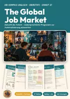 Vorschau - Unterrichtsreihen - Future of Work Englisch Oberstufe | Unterrichtseinheit 17 Seiten mit Lösungen | Statistik, Cartoon, Automation | Abi-Kompass Englisch 27 - Deckblatt