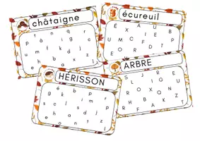 Aperçu - Apprentissages en autonomie - Retrouve les lettres - Automne - Page de couverture