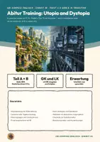 Vorschau - Klassenarbeiten - Übungsklausur Englisch Oberstufe Dystopia | Klausur 17 Seiten mit Erwartungshorizont | The Time Machine, Analysis, Mediation | Abi-Kompass Englisch 30 - Seite 1