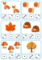 Aperçu - Apprentissages en autonomie - Cartes à pinces 1 à 3 - Automne - Page 3