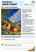 Vorschau - Arbeitsblätter - Jakob – Gott begleitet ihn | Religion Klasse 4 Arbeitsblätter | Evangelische Religionslehre | 10 Arbeitsblätter als PDF - Seite 2