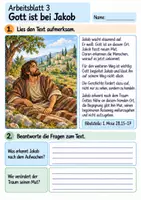 Vorschau - Arbeitsblätter - Jakob – Gott begleitet ihn | Religion Klasse 4 Arbeitsblätter | Evangelische Religionslehre | 10 Arbeitsblätter als PDF - Seite 3