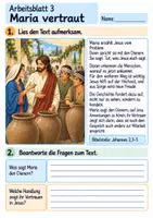 Vorschau - Arbeitsblätter - Jesus auf der Hochzeit in Kana | Religion Klasse 4 Arbeitsblätter | Evangelische Religionslehre | 10 Arbeitsblätter als PDF - Seite 3