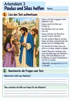 Vorschau - Arbeitsblätter - Paulus und Silas – Gott gibt Mut | Religion Klasse 4 Arbeitsblätter | Evangelische Religionslehre | 10 Arbeitsblätter als PDF - Seite 3